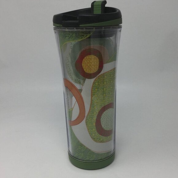Starbucks 2007 Travel Tumbler Green Orange Cup 16o - Picture 2 of 8